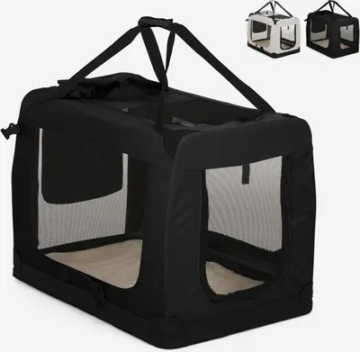 Immagine prodotto di Trasportino pieghevole per cani e gatti di taglia media 78x53,5x58cm Oliver XL - Nero