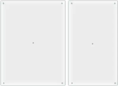 Produktbild von Herdabdeckplatte Abdeckung Glaskeramikkochfeld Abdeckplatte 2-Teilig 70x52 Durchsichtig