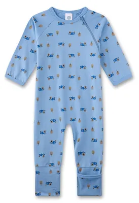 Immagine prodotto di Sanetta: tutina per neonato, colore blu | Tuta per neonato