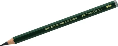Produktbild von FABER CASTELL Holzbleistift 9000 Jumbo 6B