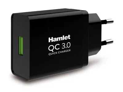 Produktbild von Hamlet Universal-Ladegerät XPWCU118QC Schwarz Schnellladegerät 18W USB