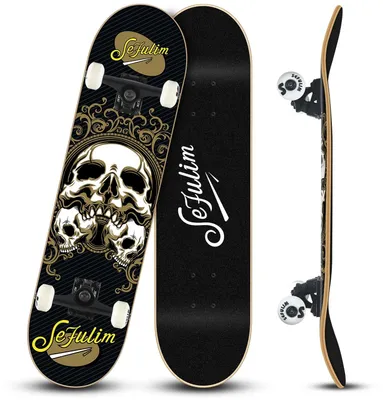 Obrázek produktu pro Profesionální skateboard s deskou z 7 vrstev javorového dřeva