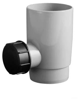 Produktbild von Marley Regensammler mit Überlaufstop DN 53 Regenwasserfilter Fallrohrfilter grau
