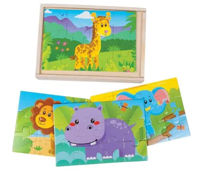 Image de Puzzle en bois - Zoo 02505