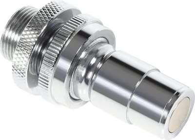 Produktbild von Alphacool BLH1A G1/4 Zoll (IG) Schnellverschluss mit Schottverschraubung silber