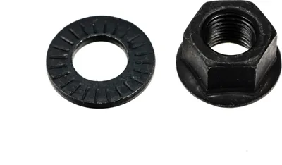 Produktbild von 3/8 Mutter mit U-Scheibe für Nexus 3-Gang Schaltung SW 15 mm Schwarz