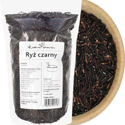 Produktbild von Reis schwarz 1 kg - aromatisch, bissfest - für Bowls, Salate und Beilagen