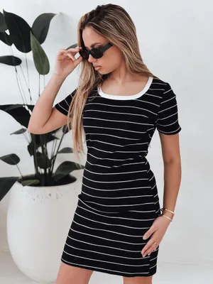 Image de Dstreet Mini robe femme LINELLA noir S/M
