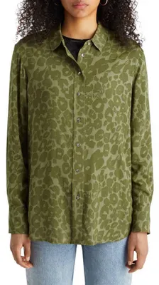 Produktbild von Scotch & Soda Damen Viscose Printed Relaxed Fit Shirt, Poetry Leopard Military 7