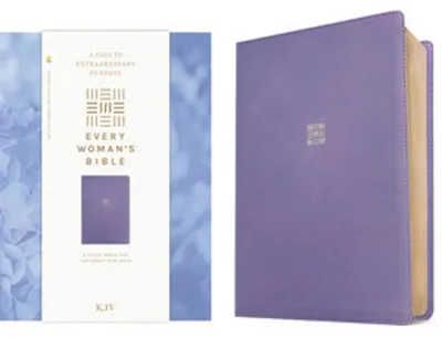 Produktbild von KJV Every Woman's Bible, Filament Enabled (Leatherlike, Periwinkle Purple, Red Letter)
