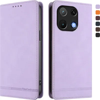 Obrázek produktu pro Pouzdro pro Umidigi Note 90, retroPolyuretankožené flip pouzdro s stojánkem a přihrádkami na karty Fialový