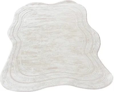 Produktbild von Mazovia Teppich Weiß Abstrakt - Wohnzimmer, Schlafzimmer, Esszimmer, Büro, Kurzflor Unregelmäßig - ® Zertifikat - Stilvoll - 140 x 200 cm