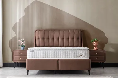 Produktbild von Miracle Bett Set, Liegefläche:160x200, Produkt:Bett Set (mit Matratze), Farbe:Braun