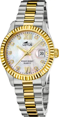 Produktbild von Lotus Armbanduhr Damen Elegant Edelstahl Uhr silber gold Classic UL18931/1