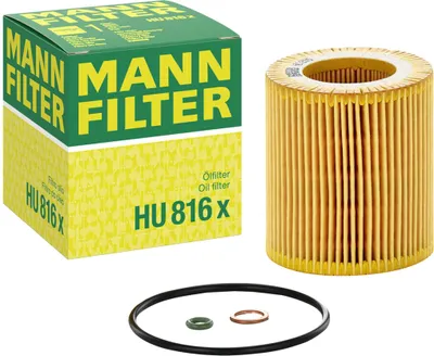 Produktbild von Ölfilter MANN-FILTER HU 816 x Filtereinsatz für BMW 3 Touring (E91) 3 Limousine (E90) 5 Touring (F11) 1 Schrägheck (E87) 5 Limousine (E60) 3 Touring
