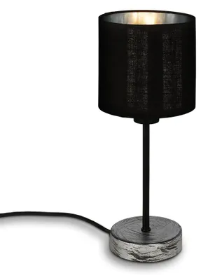 Produktbild von Briloner Leuchten FABRIC - Tischleuchten - 7737014 - Silver-Crafted - Holz - Silver-Crafted - Holz - 1-flammig - E14 Fassung max. 25 Watt - Ø 10 x 28 cm