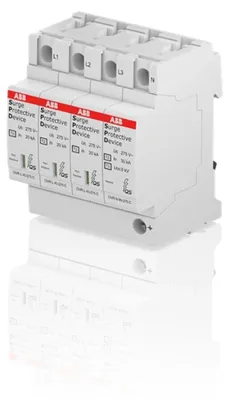 Obrázek produktu pro ABB AC přepěťová ochrana, 3pólová + N/PE, typ II, 1 ks.