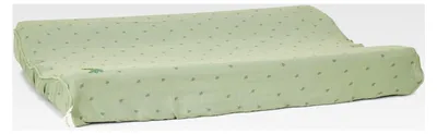 Produktbild von Wickelauflagenbezug - Abnehmbarer Bezug für Wickelauflage aus Baumwolle - Wickelbezug für Wickeltisch - Pure Sage - grün (50x70 cm)