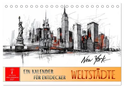 Produktbild von Weltstädte - ein Kalender für Entdecker (Tischkalender 2027 DIN A5 quer), CALVENDO Monatskalender