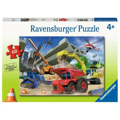 Immagine prodotto di RAVENSBURGER puzzle veicoli da costruzione 60 pezzi