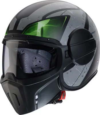 Produktbild von CABERG GHOST X VYRUS Jethelm M in grau/grün/schwarz