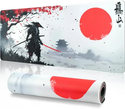 Produktbild von Gaming Mauspad 800x300x3 mm, weiß und rosa, wasserdicht, rutschfest, für Schreibtisch