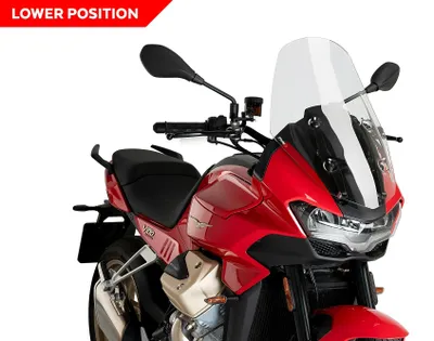 Image de PUIG Touring pare-brise transparent homologué ABE pour Moto Guzzi