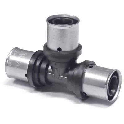 Obrázek produktu pro Pipetec PPSU lisovací T-kus na všech stranách 16 x 2 mm pro hliníkovou vícevrstvou trubku : 16 x 2 mm Velikost: 16 x 2 mm