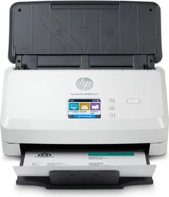 Zdjęcie produktu dla HP ScanJet Pro N4000 snw1, 216 x 3100 mm, 600 x 600 DPI, Skaner z podajnikiem, Czarny, Biały, 7,11 cm (2.8"), Przyciski, Dotyk