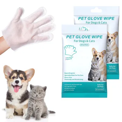 Productafbeelding van Hypoallergene Verzorgingstissues voor Honden en Katten - 2 Pack/12 Stuks