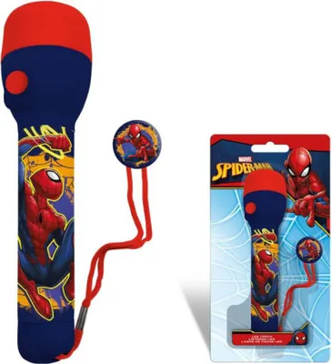 Produktbild von Spiderman Taschenlampe Kinder 21cm LED Web-Slinger Marvel