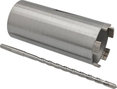 Produktbild von Diamantbohrkrone Ø 82 mm Nutzlänge 180 mm mit Zentrierbohrer 240 mm Segmenthöhe 10 mm Diamant Bohrkrone Trockenbohrkrone Kernbohrer Betonbohrkrone Kernbohrkrone BTEC