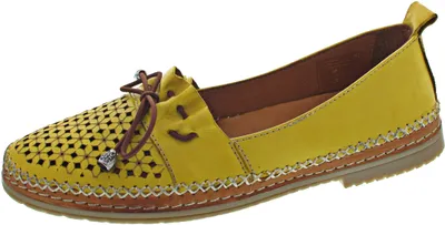 Produktbild von Manitu Damen Halbschuhe Slipper Ballerinas Leder 840807, Größe:42 EU, Farbe:Gelb