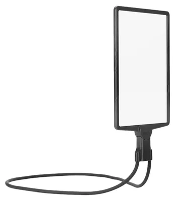 Produktbild von Halslupe - Handsfree Leselupe 3x 5x Großlinse - Mit Licht - Leichtes Feder-Schloss - Für Senioren - Schwarz