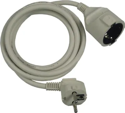 Obrázek produktu pro REV 0016030114, 3 m, Vnitřní, Typ F, Type F (CEE 7/4), Bílá, 1 AC zásuvky / AC zásuvek