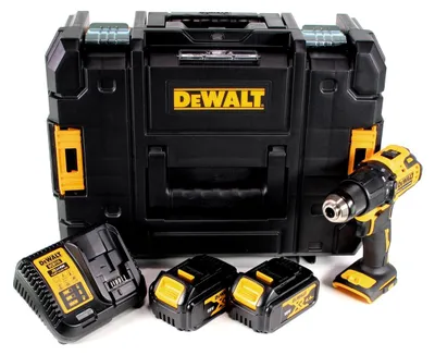 Produktbild von DeWalt DCD 709 M2T Akku Schlagbohrschrauber 18V 65Nm + 2x Akkus 4,0Ah + Ladegerät in TSTAK Box