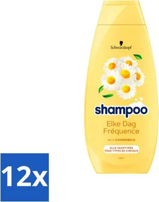 Immagine prodotto di Schwarzkopf - Shampoo - Quotidiano - Camomilla - Per tutti i tipi di capelli - 400 ml - Confezione risparmio - 12 pezzi