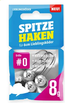 Produktbild von Lieblingsköder Spitze Haken #0 | 8g