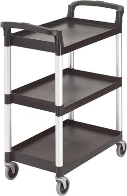 Immagine prodotto di Carrello di servizio Cambro con 3 ripiani, nero