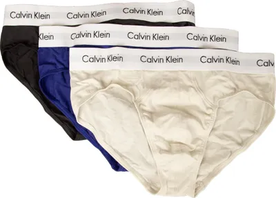 Immagine prodotto di Slip uomo CK CALVIN KLEIN mutande confezione 3 capi cotone elastiicizzato elastico a vista articolo UU2661G hip brief 3pk, M, Cotone 95%,Spandex 5%