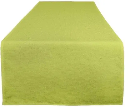 Zdjęcie produktu dla Bieżnik na stół, zielony, 40 x 140 cm, odporny na plamy, obrus do użytku na zewnątrz