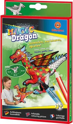 Produktbild von Günther GÜNTHER Aufblasbares Ausmalbild ''Magic Dragon''