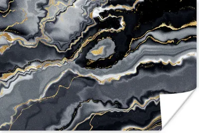 Produktbild von MuchoWow® Poster Glitzer - Gold - Marmor - Achat - Geode 120x80 cm - Bilder