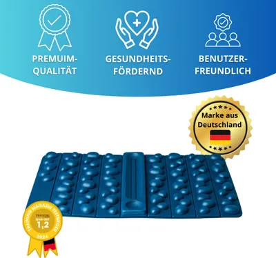 Produktbild von Winch Massagematte mit Noppen für Reflexzonen in Füßen, Händen und Rücken