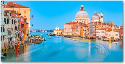 Produktbild von Tulup® Leinwandbild - 140x70 cm - Wandkunst - Drucke auf Leinwand - Leinwanddruck  - Sehenswürdigkeiten & Architektur - Blau - Venedig Italien