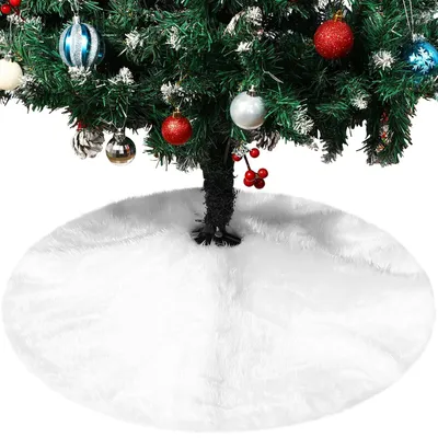 Produktbild von Solidchoice – Weihnachtbaumdecke aus Plüsch für die Dekoration