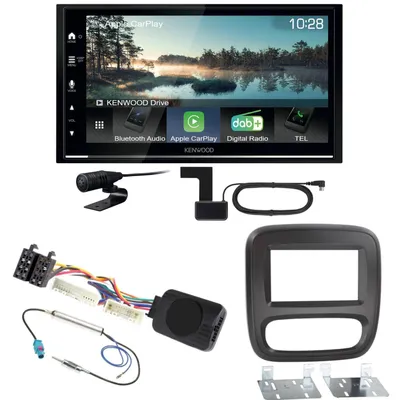 Produktbild von Kenwood DMX7722DABS Android Auto CarPlay Einbauset für Renault Trafic 3