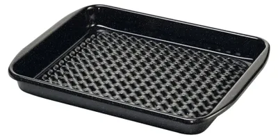 Produktbild von RIESS 0399-022 Grilltasse eckig 32 x 42 cm, Schwarzemaille