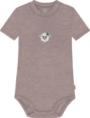 Produktbild von normani Baby Kurzarm Body aus 100 % -Wolle mit Druckknopf