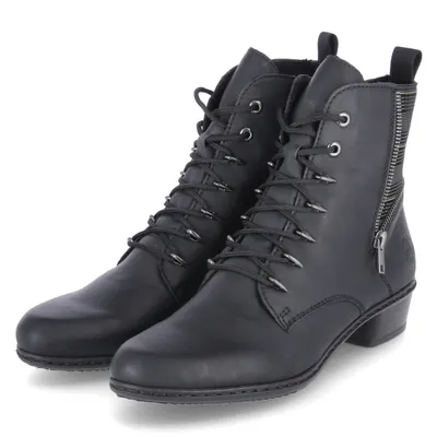 Produktbild von Rieker Stiefeletten Damen Kunstleder Schwarz Größe: 38